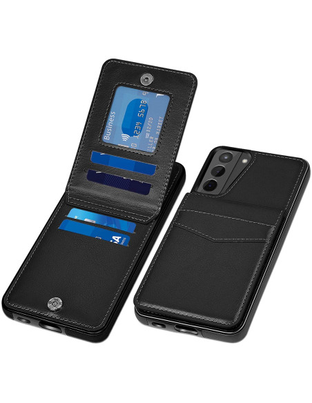 Samsung S21 Plus Mobilskal Korthållare 5-FACK Retro® V3