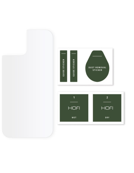 Hofi hybridglas för iPhone 12 Pro Max med installationsverktyg och rengöringsstickers