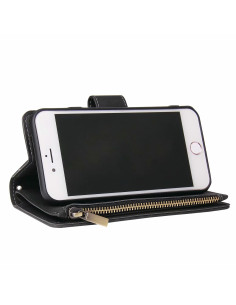 iPhone 7 / 8 / SE (2020&amp;2022) Multifunktionellt Plånboksfodral Zipper 8-Fack 2