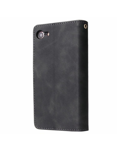 iPhone 7 / 8 / SE (2020&amp;2022) Multifunktionellt Plånboksfodral Zipper 8-Fack