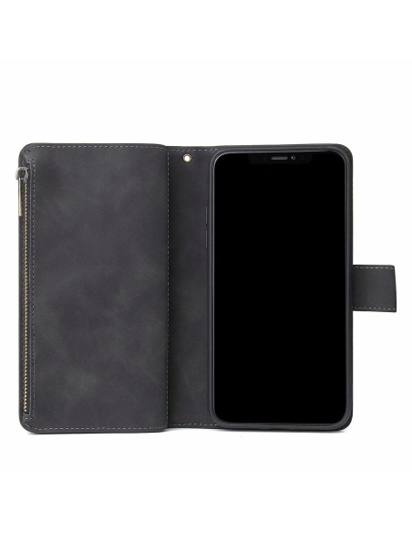 iPhone 11 Pro Multifunktionellt Plånboksfodral Zipper 8-Fack