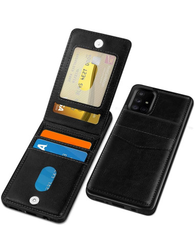 Samsung A71 5G Mobilskal Korthållare 4-FACK Retro V3