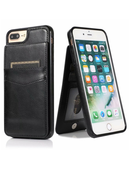iPhone 7 Plus / 8 Plus Mobilskal Korthållare 6-FACK Retro V3