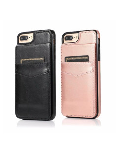 iPhone 7 Plus / 8 Plus Mobilskal Korthållare 6-FACK Retro V3