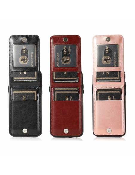 iPhone X / XS Mobilskal Korthållare 5-FACK Retro V3