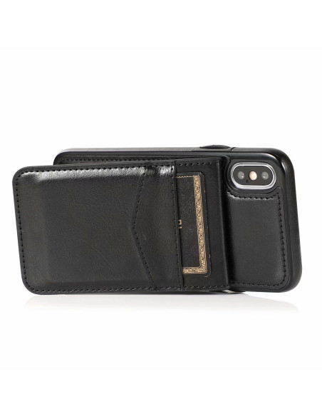 iPhone XS Max Mobilskal Korthållare 5-FACK Retro V3