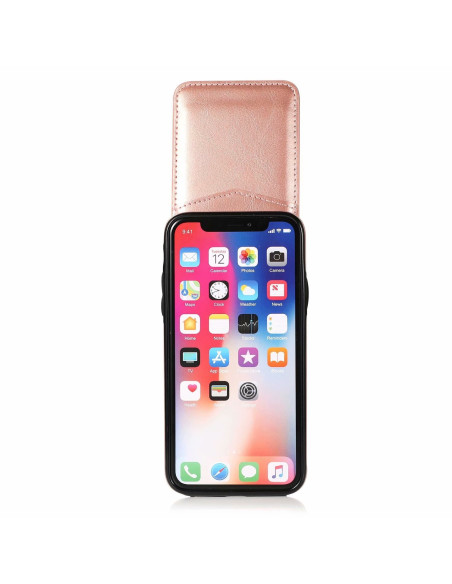 iPhone XS Max Mobilskal Korthållare 5-FACK Retro V3