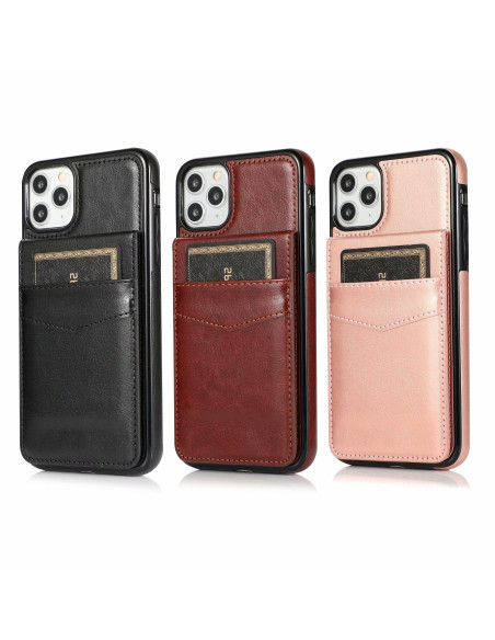 iPhone 11 Pro Mobilskal Korthållare 6-FACK Retro V3