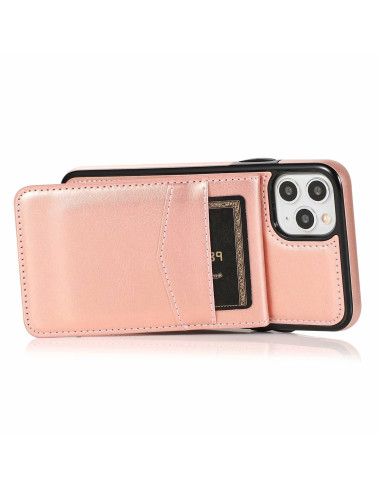 iPhone 11 Pro Mobilskal Korthållare 6-FACK Retro V3