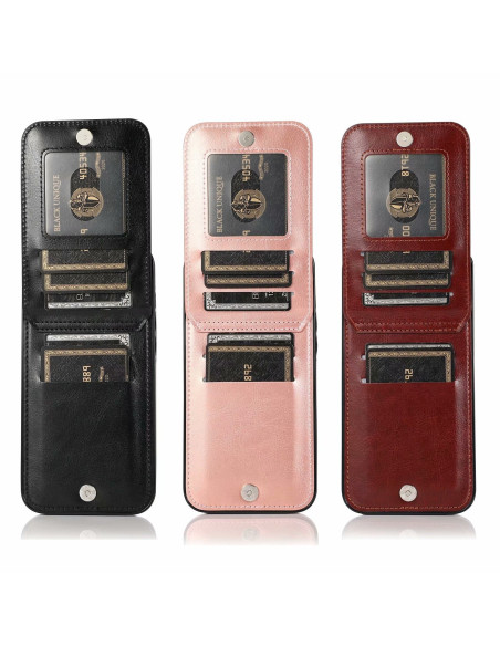 iPhone 12 / 12 Pro Mobilskal Korthållare 6-FACK Retro V3