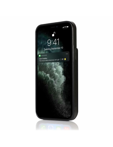 iPhone 12 / 12 Pro Mobilskal Korthållare 6-FACK Retro V3