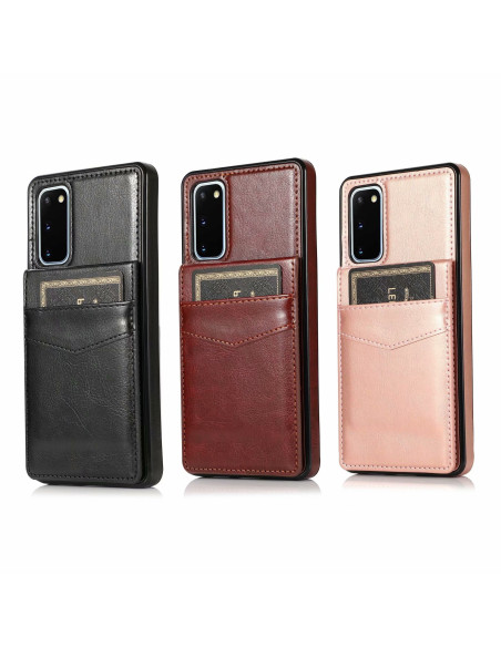 Samsung S20 Mobilskal Korthållare 5-FACK Retro V3