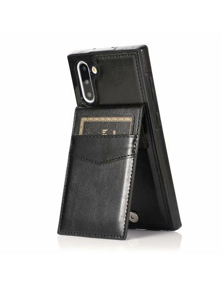 Samsung Note 10 Plus Mobilskal Korthållare 5-FACK Retro V3
