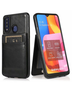 Samsung A20s Mobilskal Korthållare 5-FACK Retro V3