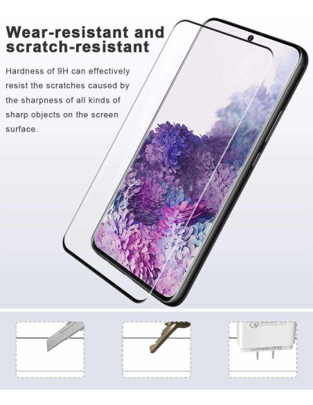 Samsung S20 Plus Härdat Glas 3D 0.26mm 9H Fullframe