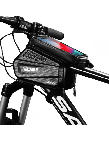Vattentät Cykelväska med Mobilfack WildMan HardPouch XXL