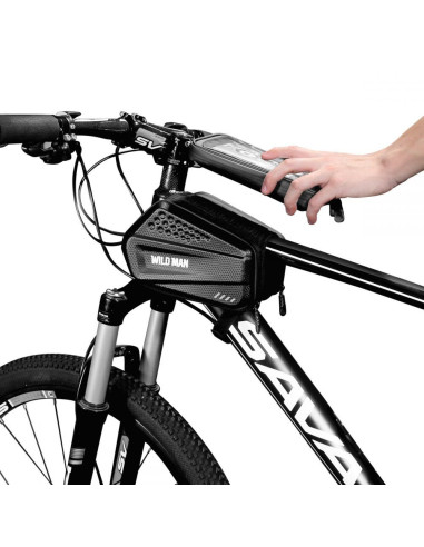 Vattentät Cykelväska med Mobilfack WildMan HardPouch XXL