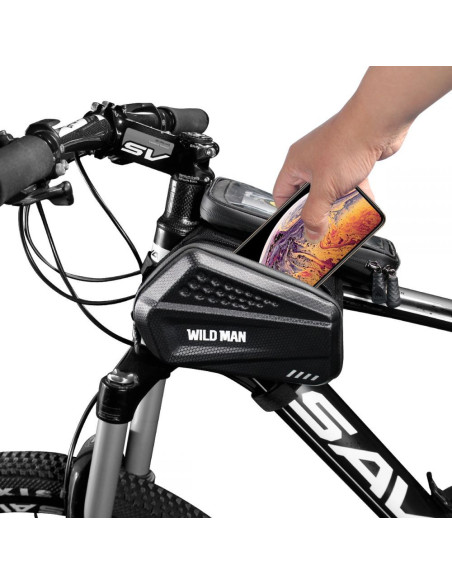 Vattentät Cykelväska med Mobilfack WildMan HardPouch XXL