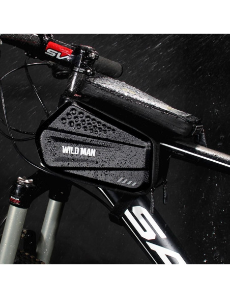 Vattentät Cykelväska med Mobilfack WildMan HardPouch XXL