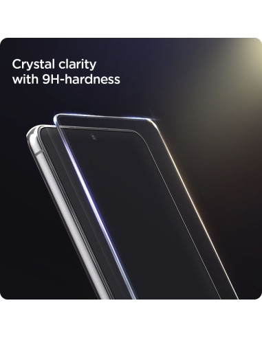 2-PACK Samsung S21 Plus Härdat Glas Installationsram Spigen EZ Fit