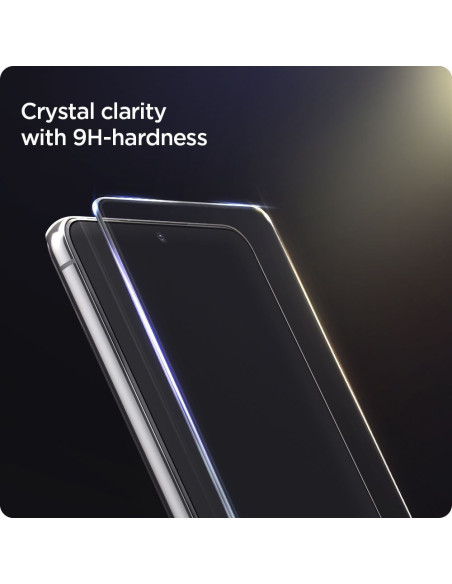 2-PACK Samsung S21 Plus Härdat Glas Installationsram Spigen EZ Fit