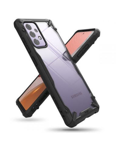 Samsung A72 5G skal Ringke Fusion X i transparent design med förstärkta hörn