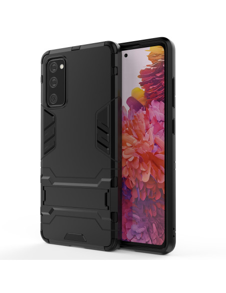 Samsung S20 FE stöttåligt skal med kickstand, visat från sidan med skärmen synlig