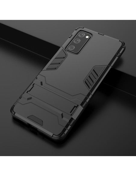 Samsung S20 FE stöttåligt skal med kickstand, visat bakifrån med detaljerad design