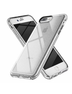 iPhone 7 Plus / 8 Plus Stötdämpande Mobilskal Gnistra Silver