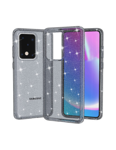 Samsung S20 Ultra Stötdämpande Mobilskal Gnistra Svart