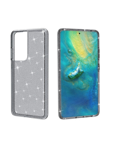 Samsung S21 Ultra Stötdämpande Mobilskal Gnistra Svart
