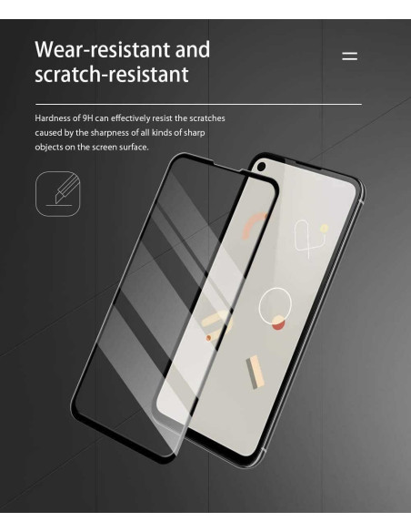 Google Pixel 4a 4G/LTE Härdat Glas 0.26mm 2.5D 9H Fullframe
