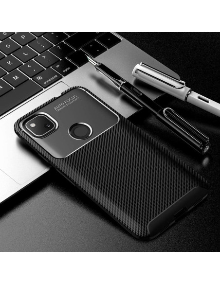 Google Pixel 4a 4G/LTE Stöttåligt Slimmat Skal FullCarbon V4
