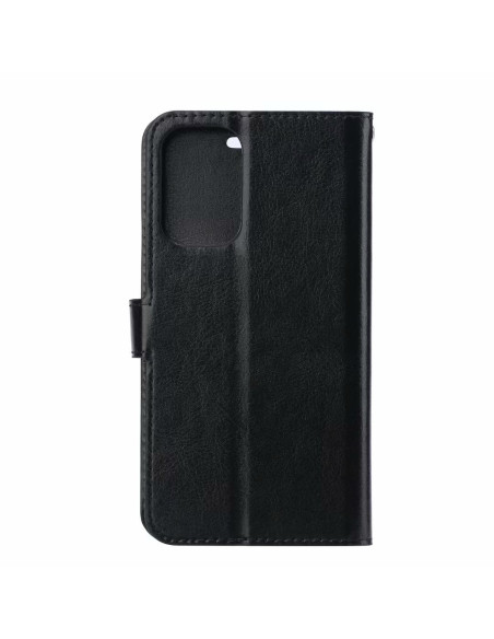 Stängt plånboksfodral i svart konstläder för OnePlus 9 med magnetlås
