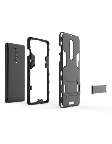 OnePlus 8 stöttåligt skal med kickstand, visat i delar för att framhäva konstruktionen