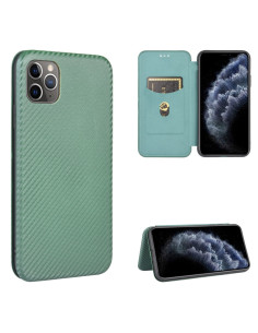 iPhone 11 Pro Flipfodral Kortfack CarbonDreams Grön