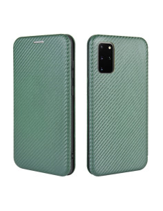 Samsung S20 Plus Flipfodral Kortfack CarbonDreams Grön 2