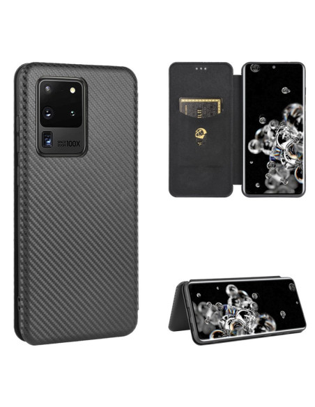 Samsung S20 Ultra Flipfodral Kortfack CarbonDreams
