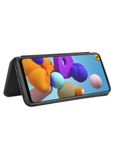 Samsung A21s Flipfodral Kortfack CarbonDreams