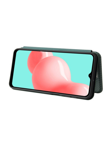 Samsung A32 5G Flipfodral Kortfack CarbonDreams Grön