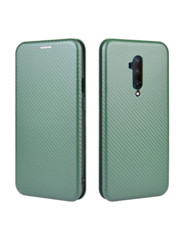 OnePlus 7T Pro Flipfodral Kortfack CarbonDreams Grön