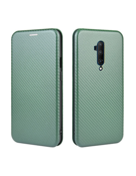 OnePlus 7T Pro Flipfodral Kortfack CarbonDreams Grön