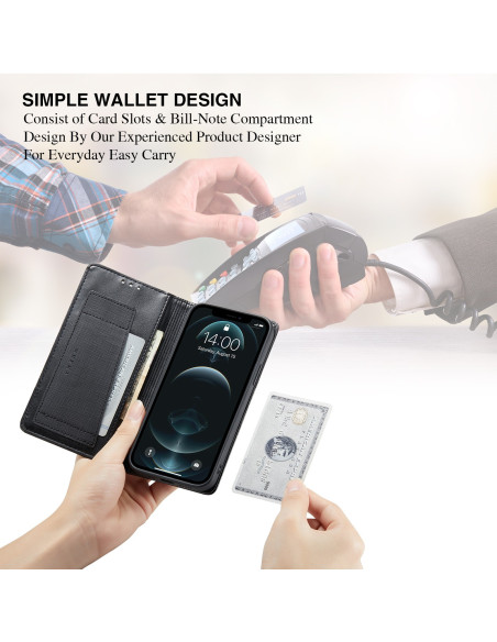 Samsung S21 Ultra Elegant Fodral i PU-Läder med RFID Block