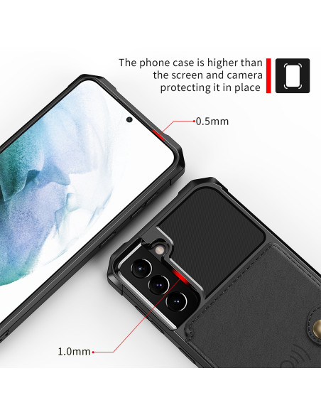 Samsung S21 Stöttåligt Premium Skal 4-FACK Solid V3