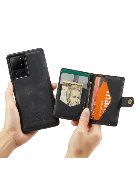 Samsung S20 Ultra Stöttåligt Skal med Magnetisk Korthållare JeeHood