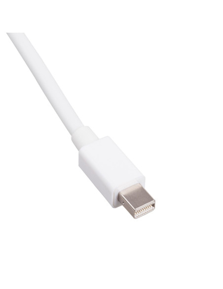 Närbild av Mini DisplayPort-kontakt på signalomvandlare