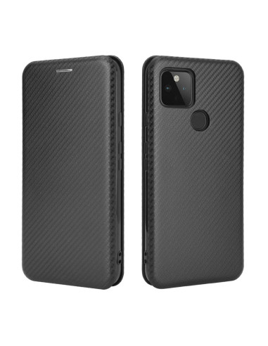 Google Pixel 4a 5G Flipfodral Kortfack CarbonDreams Svart