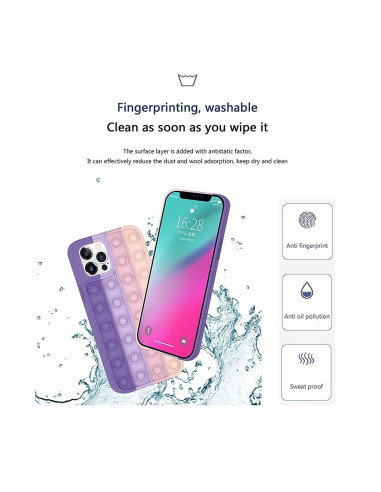 iPhone 12 / 12 Pro Skyddande Skal Fidget Toy Pop-It