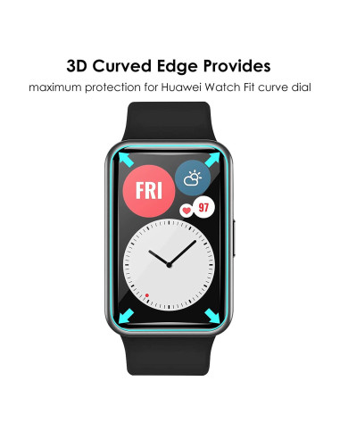 Huawei Watch Fit FullFrame 3D Härdat glas 0.26mm 9H