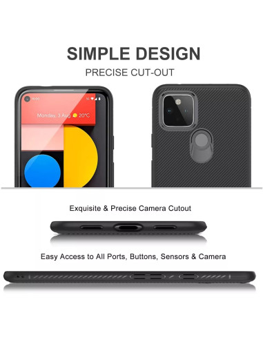 Google Pixel 5 Stöttåligt Skal FullCarbon® V3